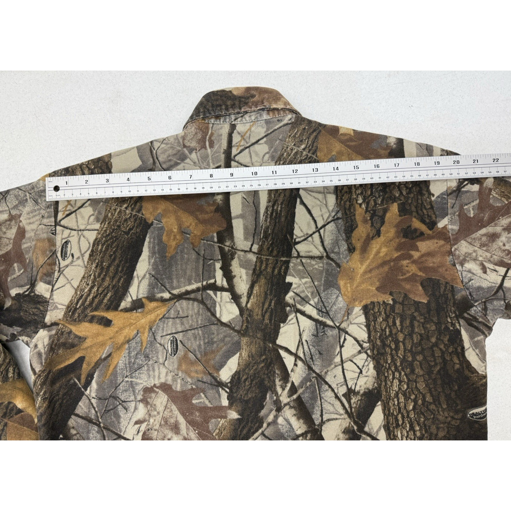 Vintage CODET Mens Medium RealTree Hardwear Camo Cotton Flannel Hunting Shirt - Picture 10 of 10